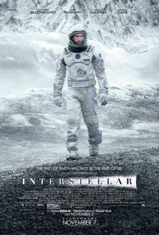 Interstellar movie poster, available on MapleStream IPTV Canada